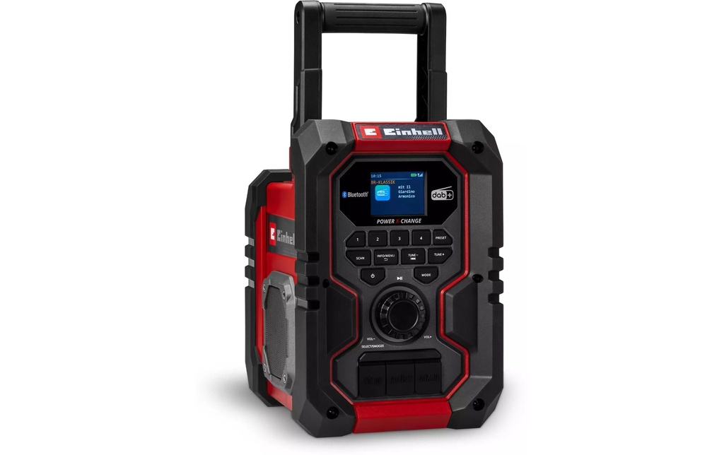 Einhell Radio à accu TE-CR 18 Li DAB+/FM/BT, Solo Rouge