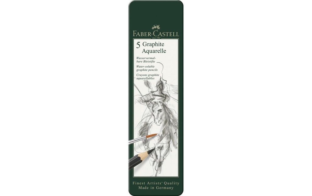 FABER-CASTELL Crayons Graphite Aquarell 5pcs (5 pces)