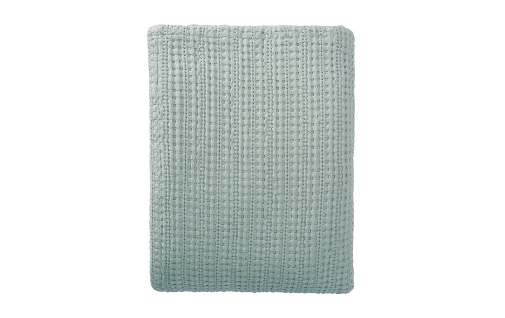 Urbanara Couvre-lit Anadia 180 x 200 cm, Vert sauge