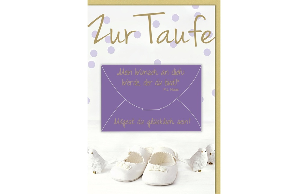 Braun + Company Carte de vœux pour le baptême, 11,5 cm x 17 cm