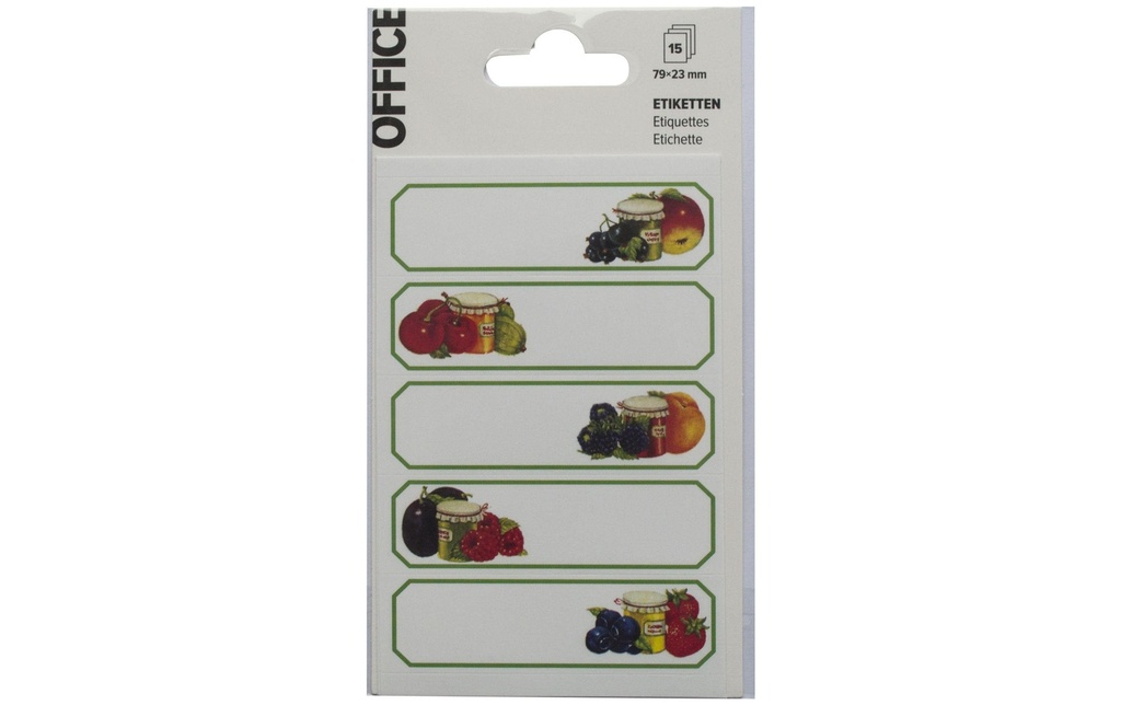 Office Étiquettes universelles 79 x 23 mm 15 pcs.