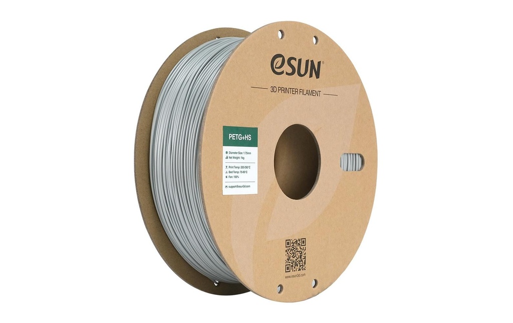 eSun Filament PETG+ HS Argenté 1.75 mm 1 kg