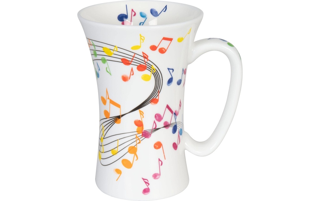 Könitz Tasse universelle Mega Mug Flying Notes 630 ml, Blanc