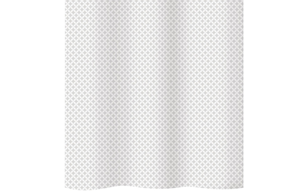 diaqua® Rideau de douche Andalus 120 x 200 cm, Blanc