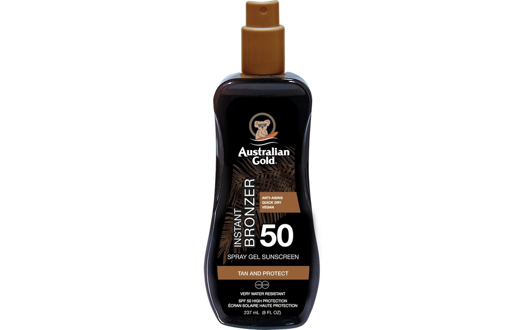 Australian Gold Spray de protection solaire Gel bronzant SPF 50 237 ml