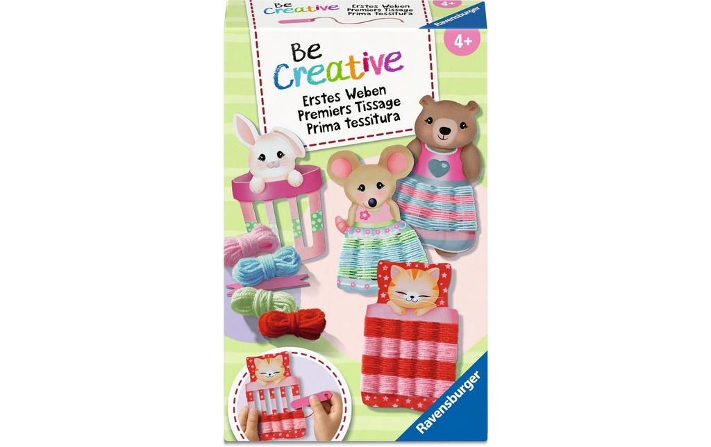 Ravensburger Kit de bricolage Premier tissage avec 4 pochoirs d'animaux