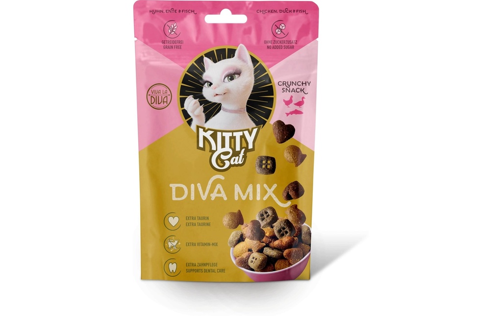 KITTY Cat Collation pour chat KittyCat Diva Mix Trio Mix Félin 60 g