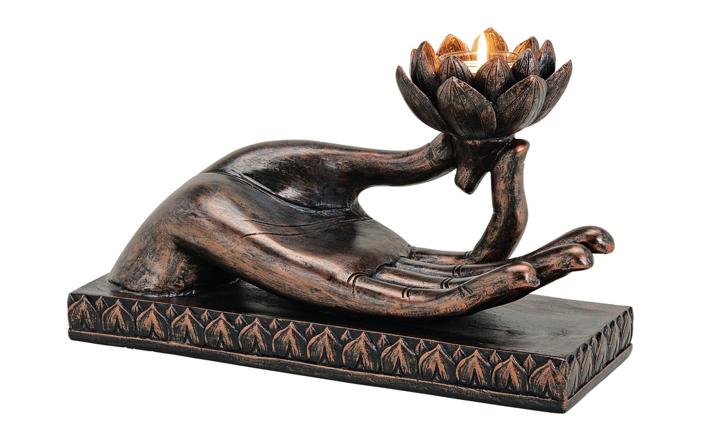 G. Wurm Objet à exposer Main de Bouddha 32 x 19 x 15 cm
