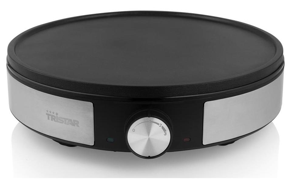 Tristar Appareils pour crêpe BP-2638 1200 W, Noir/Argenté