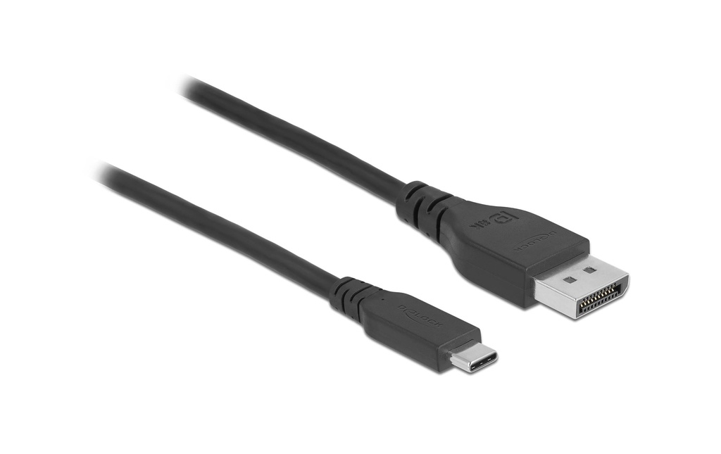 Delock Câble Bidirectionnel, 8K 60Hz USB type C - DisplayPort, 1.5 m