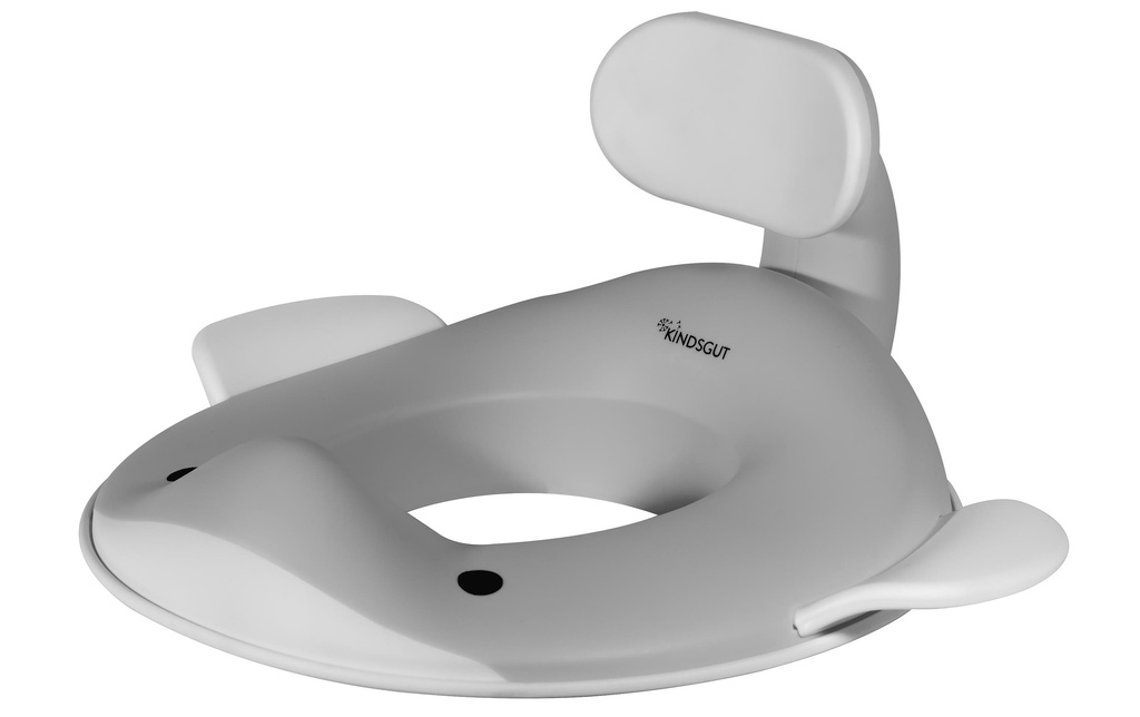 Kindsgut Siège de toilette Baleine Gris foncé
