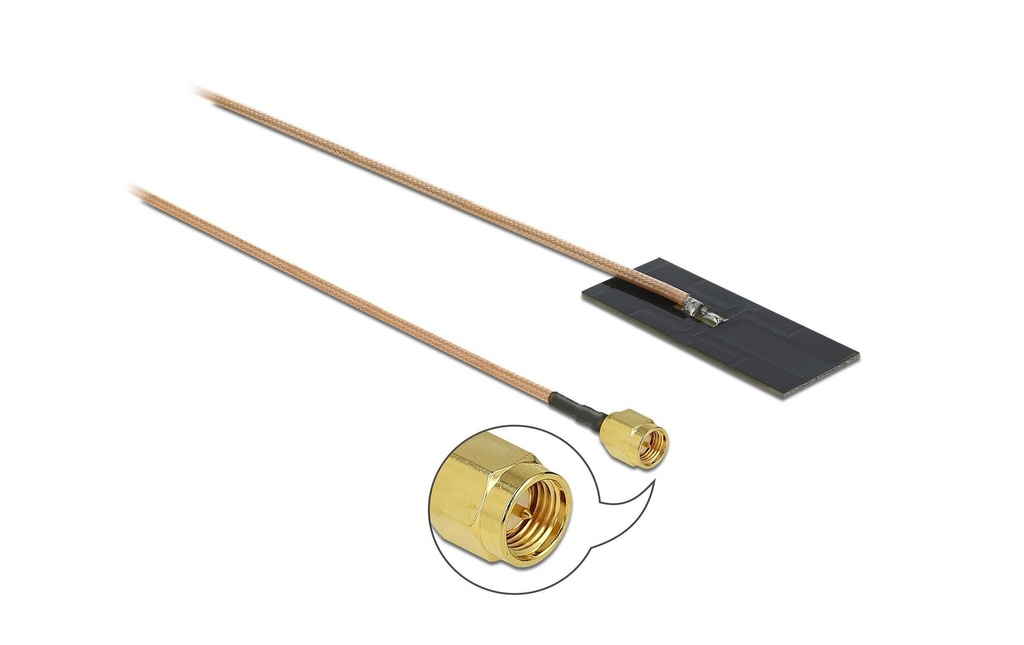 Delock Antenne Wi-Fi SMA SMA 1.2 dBi Rayonnement omni directionnel