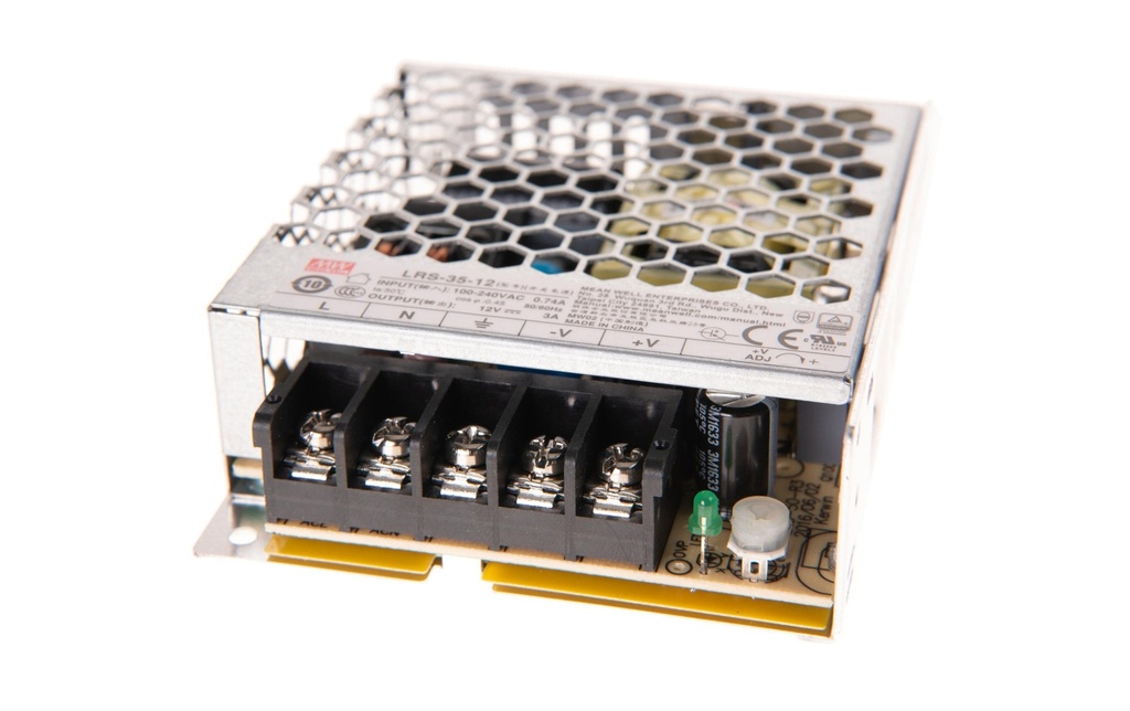 MeanWell Bloc d’alimentation en boîtier métallique  36 W, 12 V