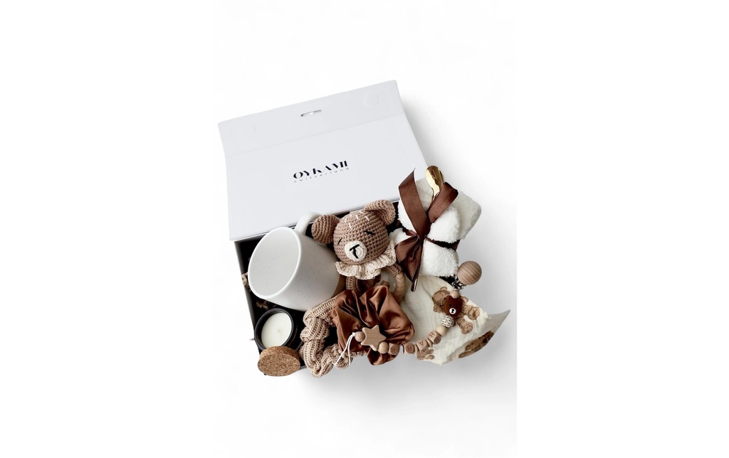 Oykami Coffret cadeau maman et bébé «Le Cap» Ours