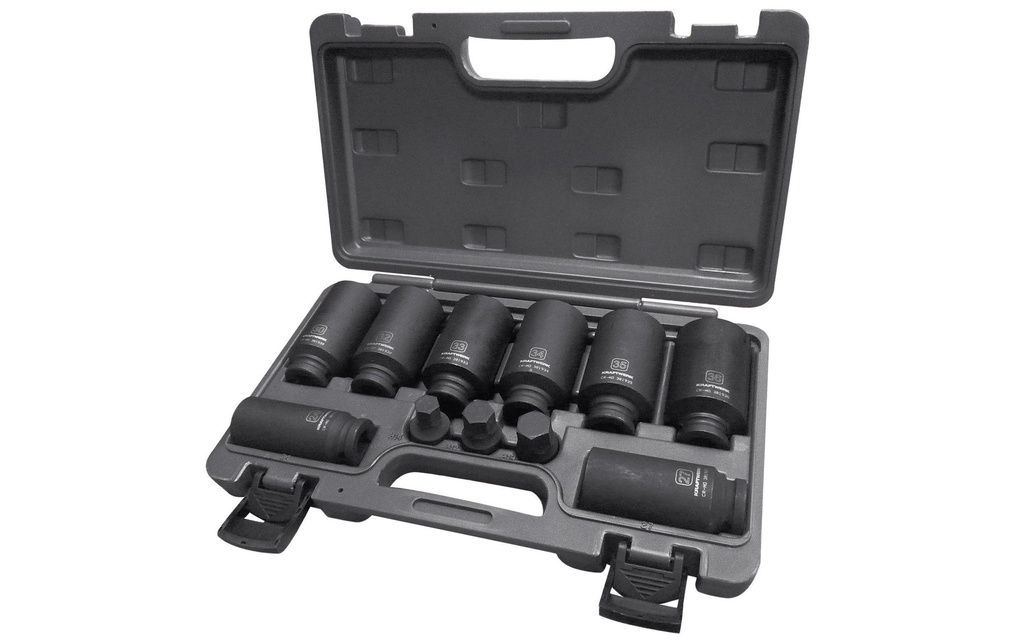 Kraftwerk Kits de douilles à enfoncer 1/2 11 pièces, 12 côtés