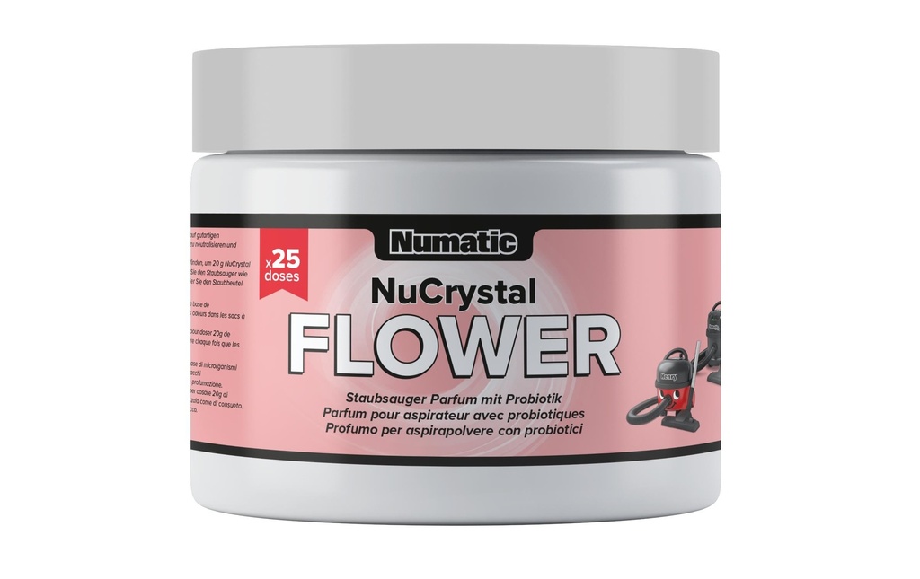 Numatic Déodorant pour aspirateur NuCrystal Flower