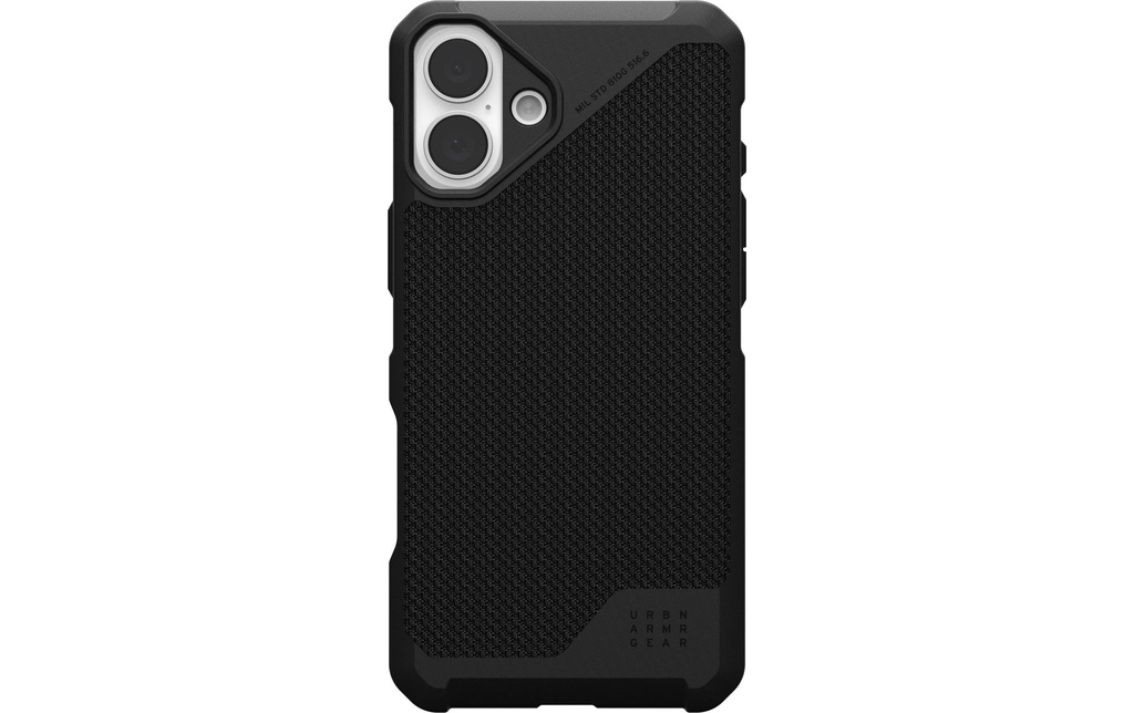 UAG Coque arrière Metropolis LT iPhone 16 Plus Kevlar Black