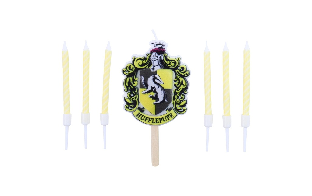 PME Ensemble de bougies Harry Potter, maison de Poufsouffle 7 Pièce/s