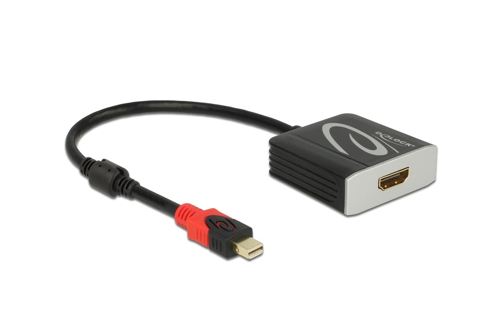 Delock Adaptateur 4K/60Hz, actif, HDR Mini DisplayPort - HDMI