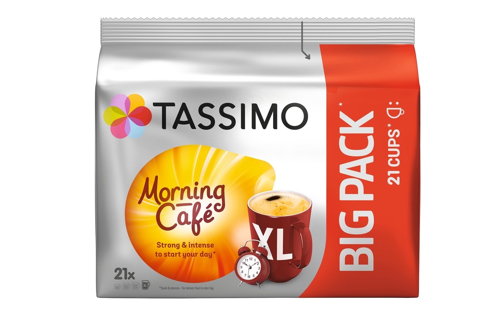 TASSIMO Capsules de café T DISC Morning Café 21 portions