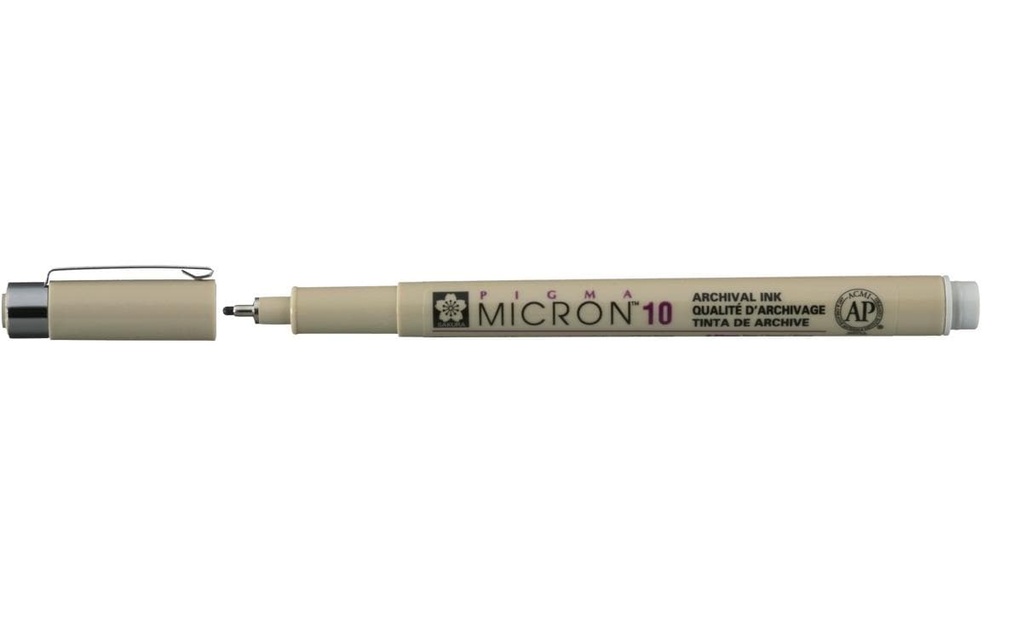 Sakura Fineliner Pigma Micron 10 0.6 mm, gris clair froid
