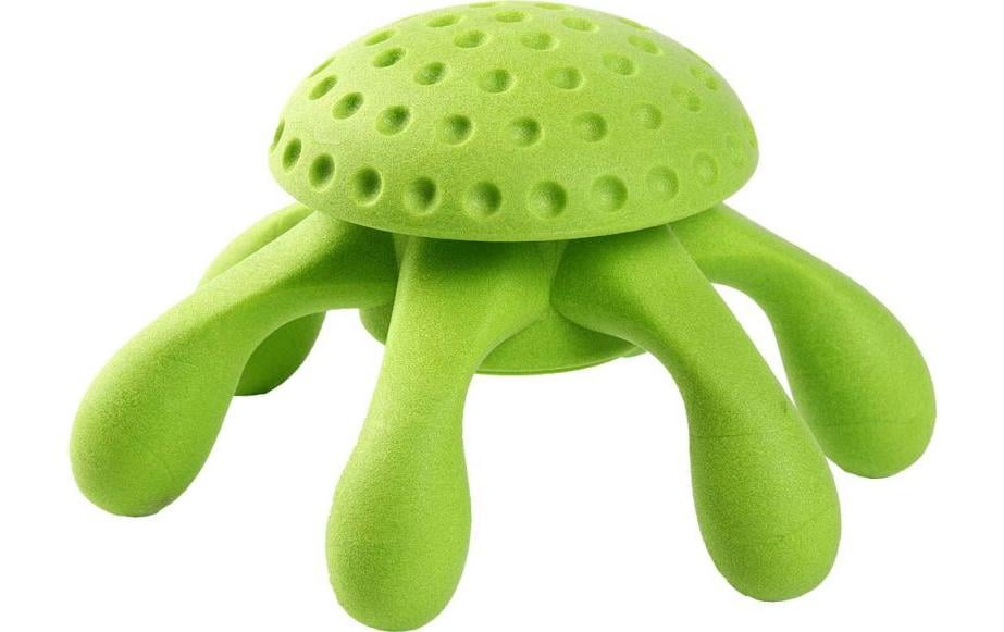 KIWI WALKER Jouet pour chien Octopus vert, M, 17 x 17 x 9 cm