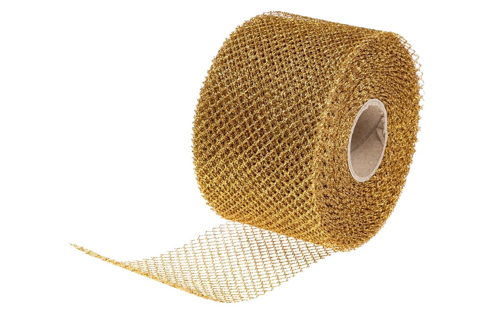 Pattberg Ruban cadeau Siena 7.2 cm x 20 m, or