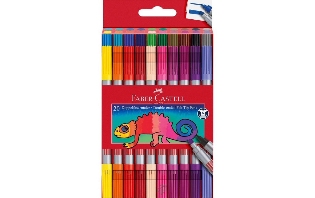 FABER-CASTELL Feutre double face étui à 20p. (20 pces)