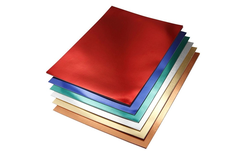 Creativ Company Papier métallisé A4 30 feuilles, couleurs assorties