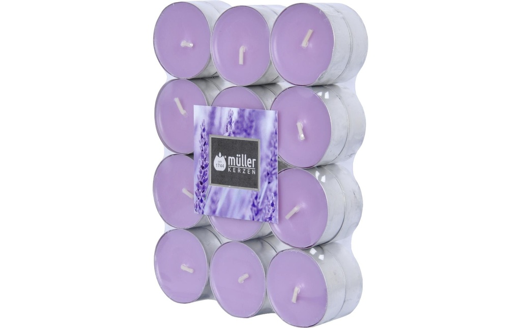 müller Kerzen Bougie parfumée Lavender Fields 24 pièces