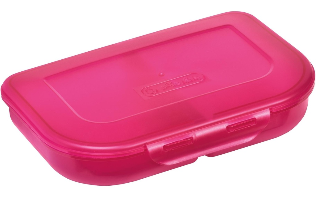 Herlitz Boîte casse-croûte 23 x 15.5 x 4 cm rose uni