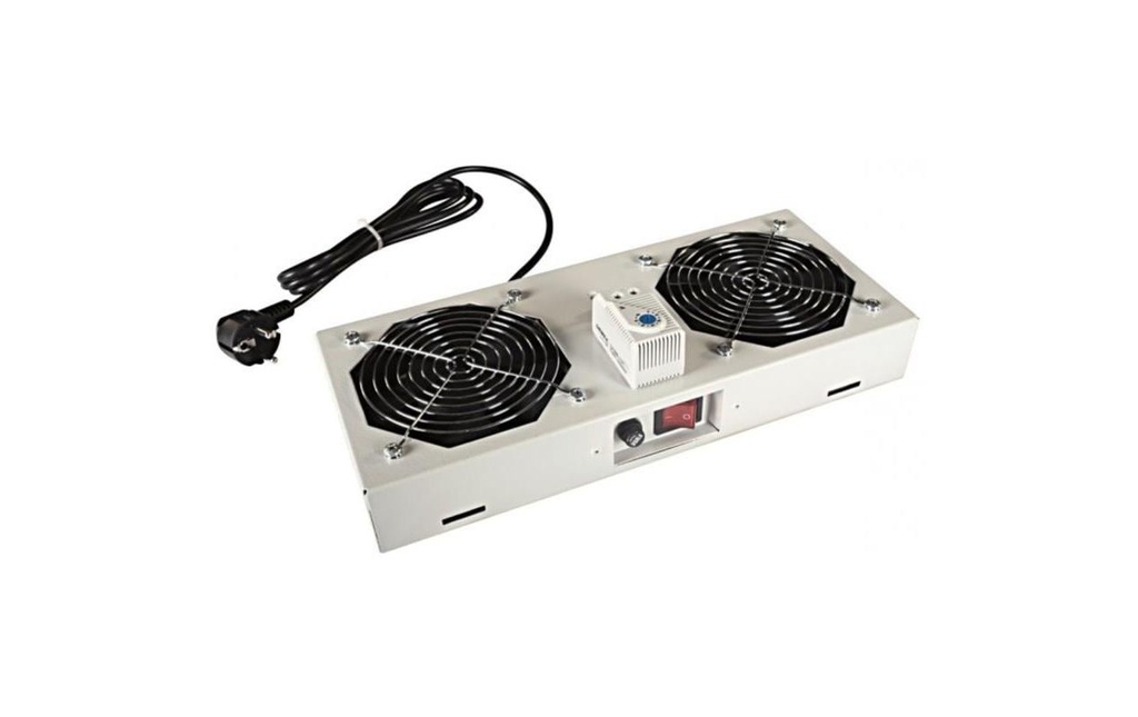 Wirewin Unité de ventilation pour WCAB série PS3, 2 ventilateurs, thermostat, Gris