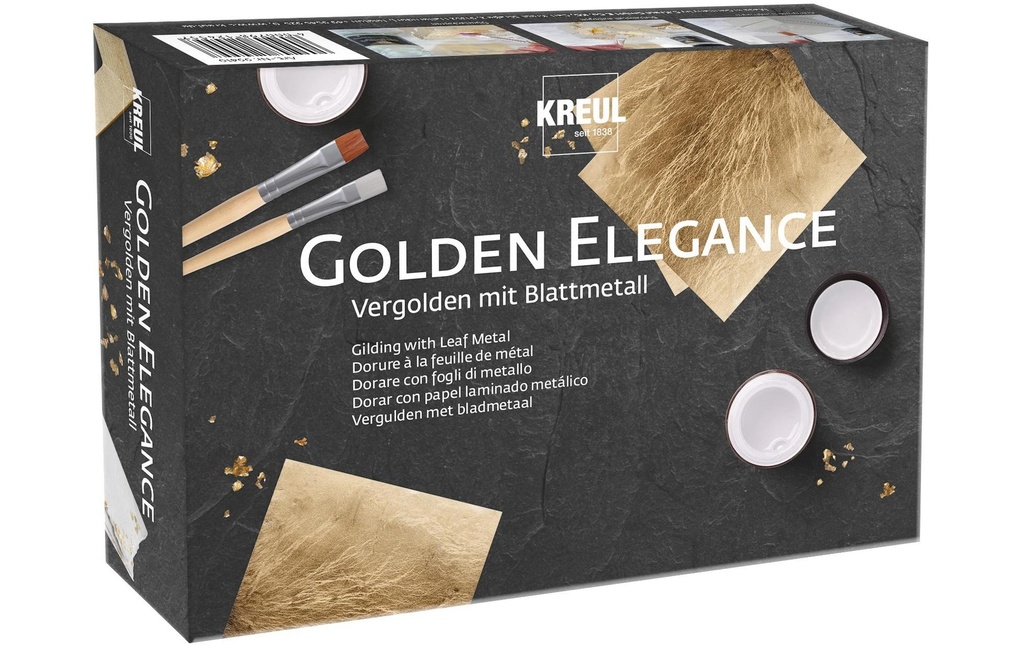 Kreul Peinture pour bricolage Set Golden Elegance 5 pièces