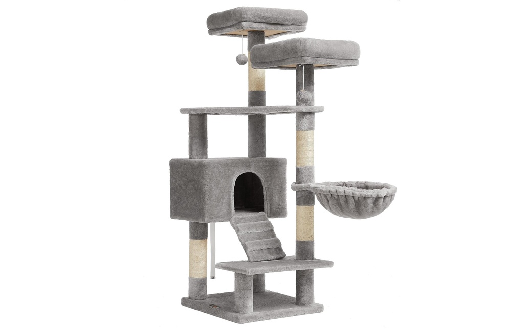 Feandrea Arbre à chat 142 cm, gris/beige