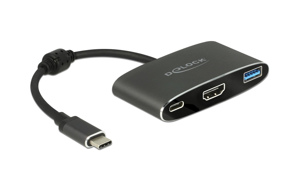 Delock Adaptateur USB-C - HDMI, USB 3.0 Noir
