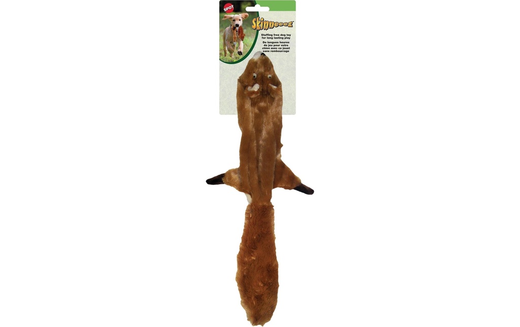 Skinneeeze Jouet pour chien Écureuil en peluche, L