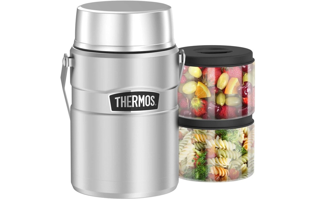 Thermos Récipient alimentaire isotherme Stainless King 1.2 litre, argent