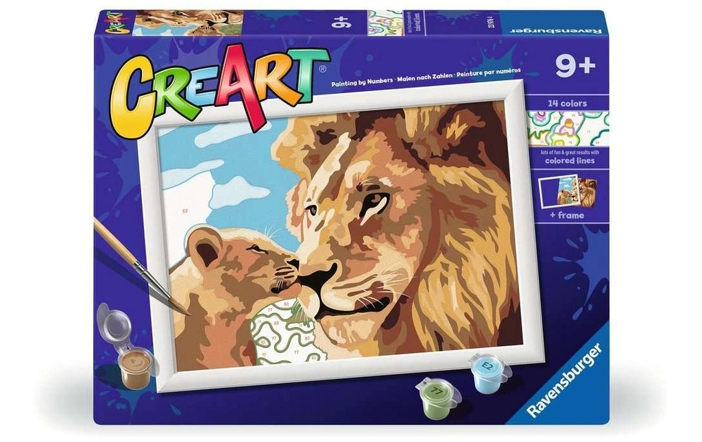 Ravensburger Peinture avec chiffres CreArt Lion et bébé
