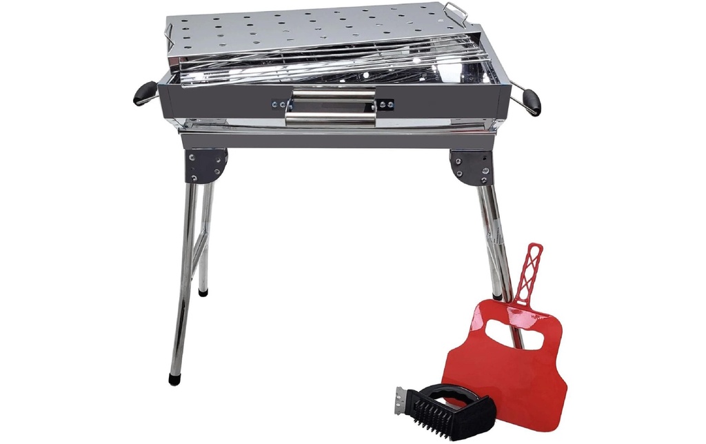 GRILLPETER Barbecue à charbon Iskander Argent