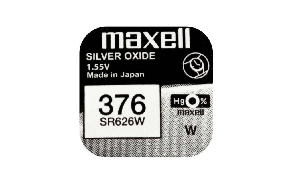 Maxell Europe LTD. Pile bouton 376 SR626W , 10 Pièce/s