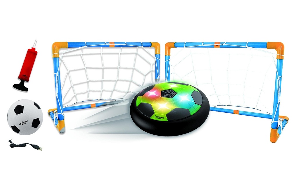 Lexibook Disque de football aéroglisseur AeroFoot rechargeable