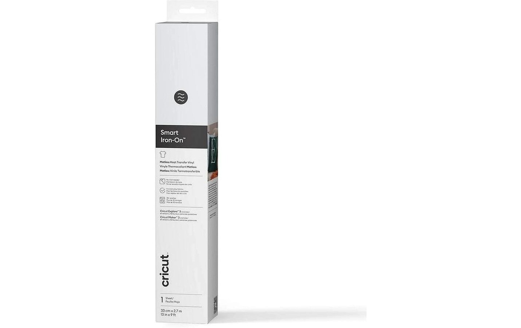 Cricut Film thermocollant Smart 33 x 273 cm, 1 Pièce/s, Blanc