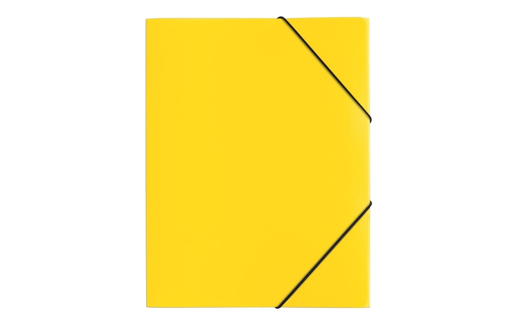 Pagna Portfolio à ruban élastique A4 PP Jaune