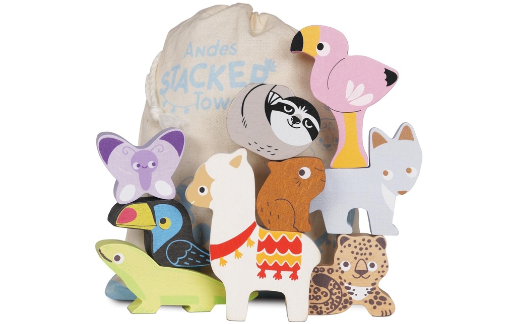 LE TOY VAN Jouet empilable Animaux des Andes