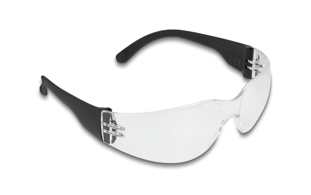 Delock Lunettes de protection Oculaires transparents, avec étui à lunettes Clair