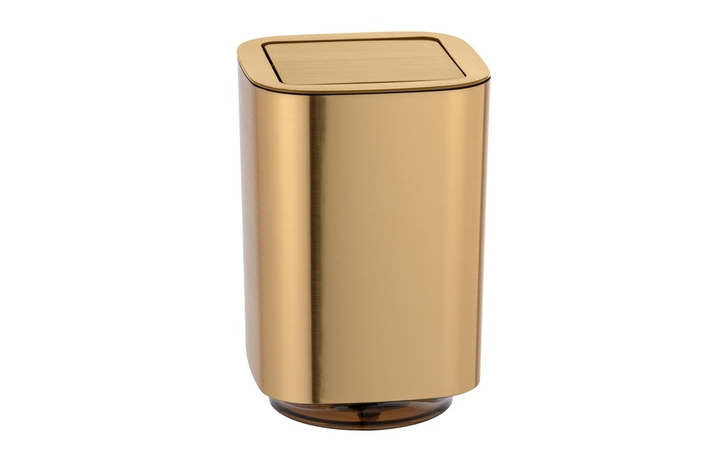 Wenko Poubelle cosmétique Auron 5.5 l, Doré