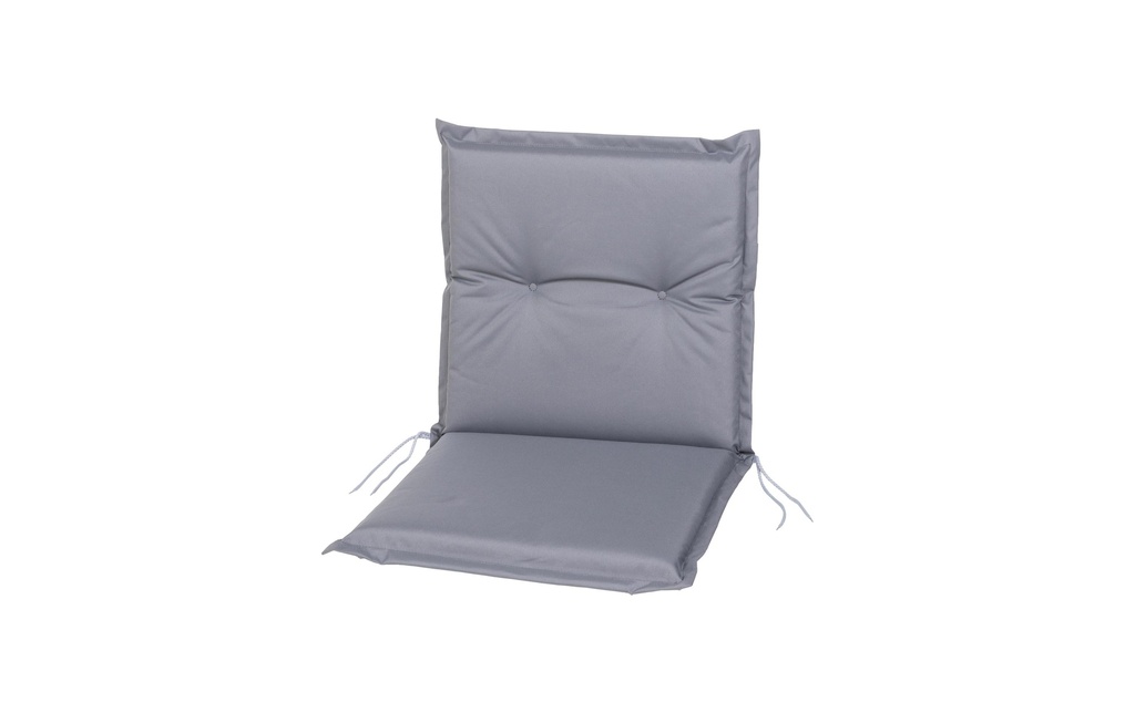 COCON Coussin de chaise à dossier bas Outdoor 97 x 50 x 5 cm, Gris