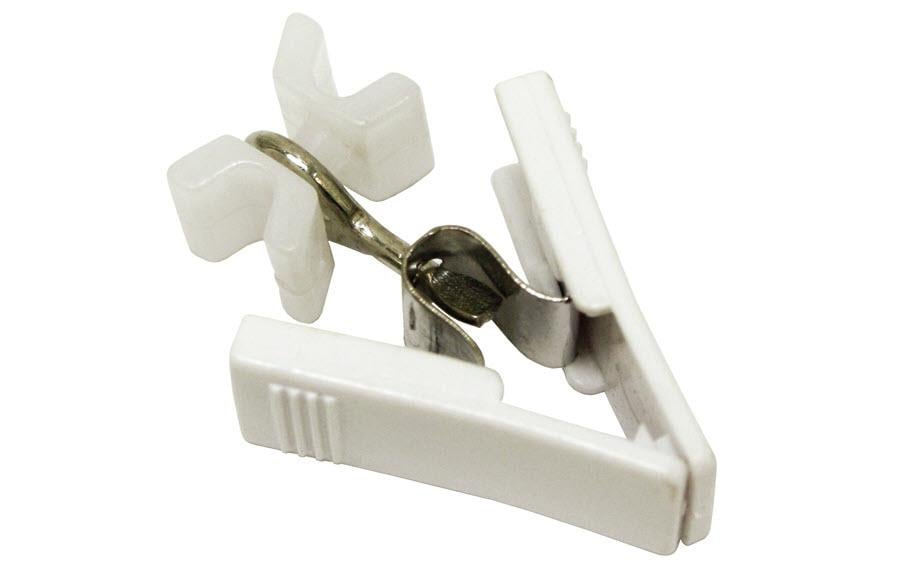 Gardinia Planeurs avec pince Blanc, 20 pièces, rotatif