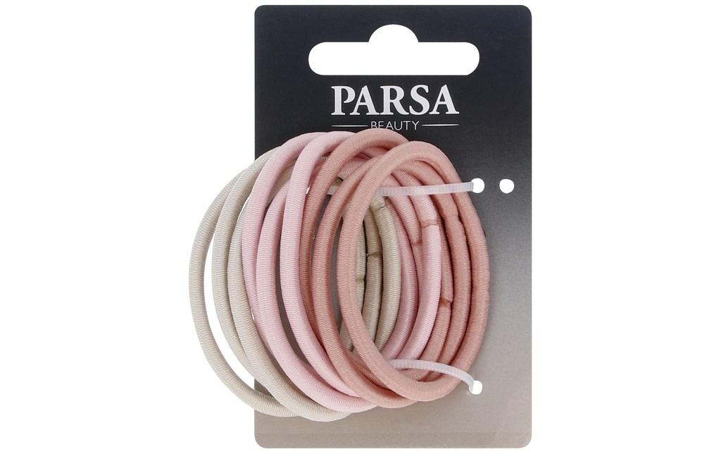 Parsa Beauty Élastique pour cheveux Chouchou Rose/beige 9 pièces