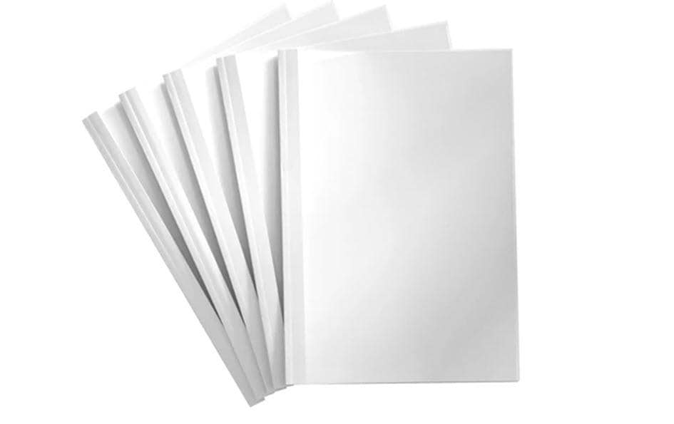 Peach Couverture de brochure pour 30 feuilles, 200 g/m², 100 pièces, blanc